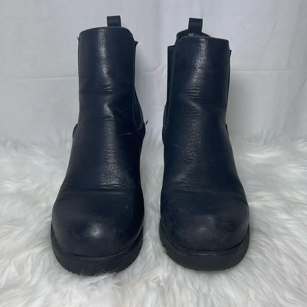 Dream‎ Pairs Fre Faux Leather Lug Sole Booties Sz 8.5